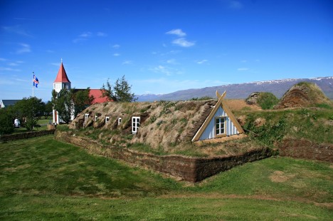 Starodávná farma a muzeum Glaumbær