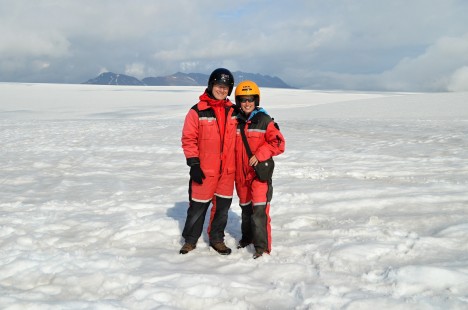 Společná fotka na ledovci Vatnajökull