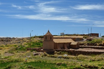 Malá vesnice Socaire a její kostelík