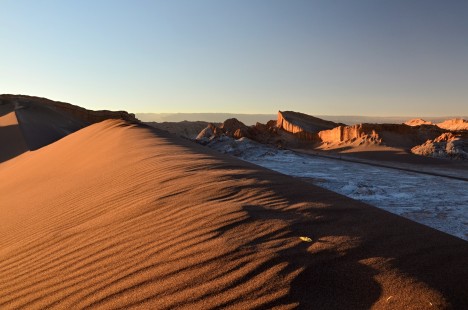 Nejkrásnější fotka písečné duny ve Valle de la Luna