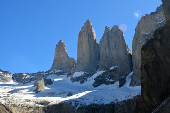 Detail na Torres del Paine