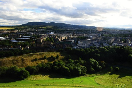 Výhled na Edinburgh