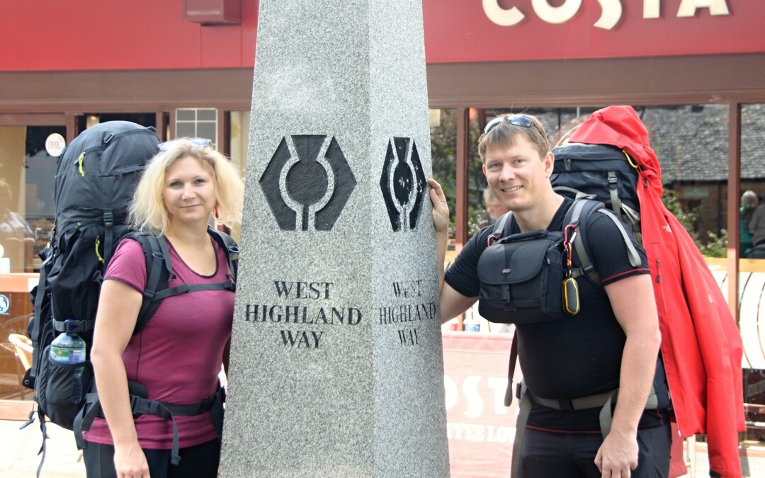 Vyrážíme na trek West Highland Way (Milngavie – Drymen, WHW den 1.)