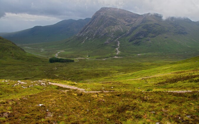 Ďáblovo schodiště a divoké rosnatky (Kingshouse-Kinlochleven, WHW den 7.)