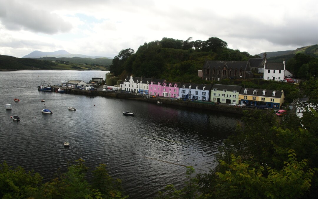 Prohlídka městečka Portree (Isle of Skye den 1.)