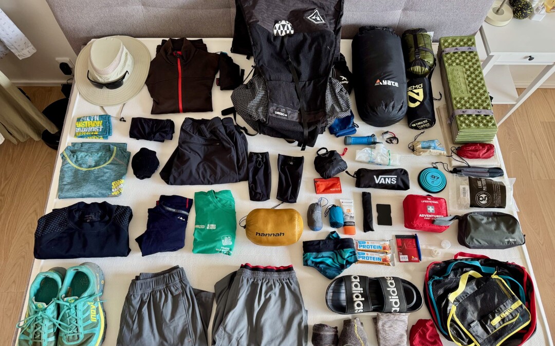 Moje výbavička alias Gear List pro Mallorcu 2025