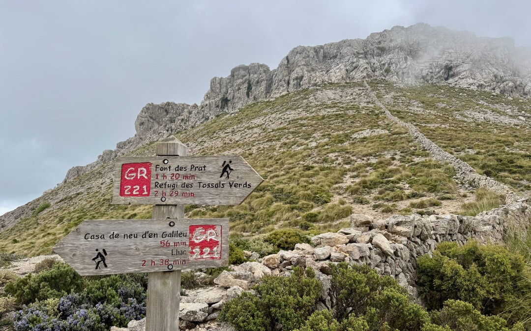 Přehrada a (druhá) nejvyšší hora Mallorky (Coll de l’Ofre -> Coll de Bosc Gran)