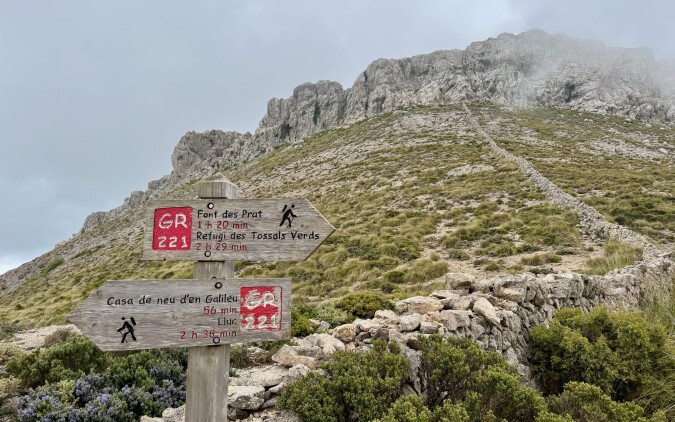 Přehrada a (druhá) nejvyšší hora Mallorky (Coll de l’Ofre -> Coll de Bosc Gran)