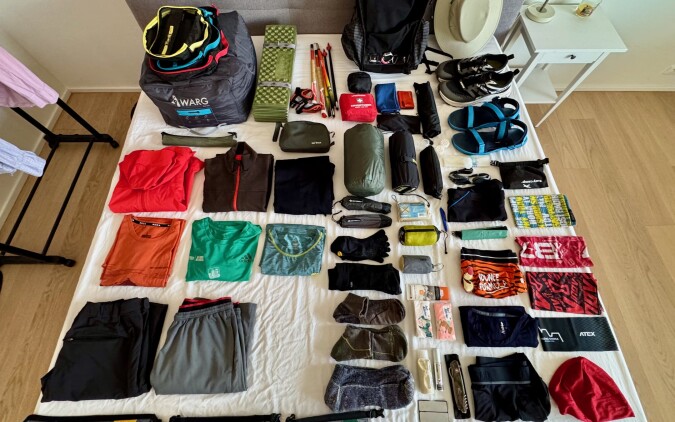 Moje výbavička alias Gear List pro Portugalsko 2025